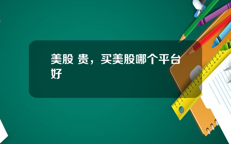 美股 贵，买美股哪个平台好